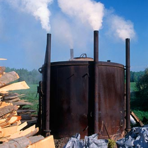 Wypalanie węgla drzewnego